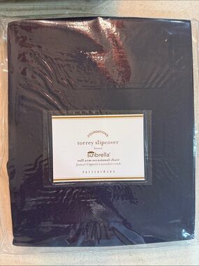 Pottery Barn Sunbrella Torrey Slipcover in Deep Navy